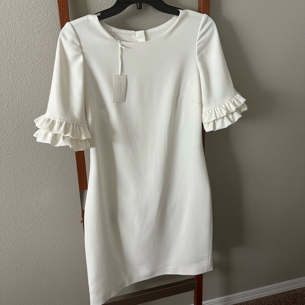 NWT Camilyn Beth Ivory Crepe Rehearsal Dinner Dress